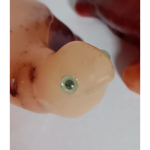 Lot of 2 Vintage Turtle Candle Glazed Wax Plastic Eyes Luccia Miami FL - Picture 13 of 16